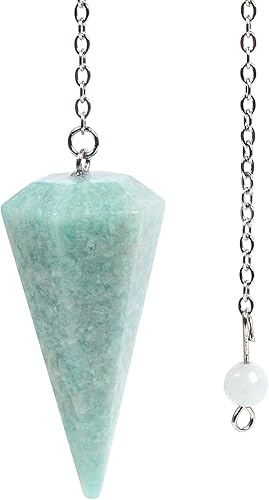 Miniatura 45 de Justinstones - Dije de piedras preciosas con cristales de roca hexagonales en punta reiki chakra