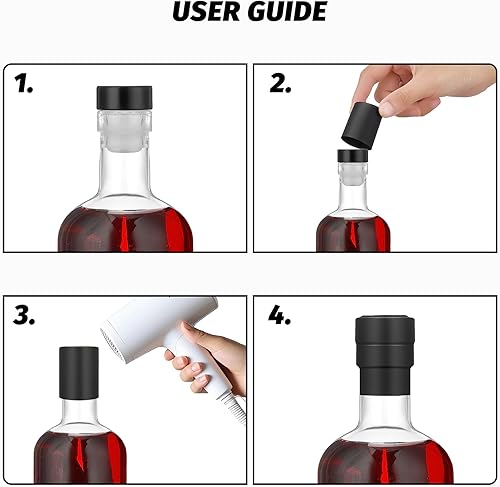 Miniatura 6 de Danmu Paquete de 8 botellas de vidrio, botellas de vidrio de 12.6 onzas con corcho, botellas de vidrio con tapas, botellas de vino, botellas de