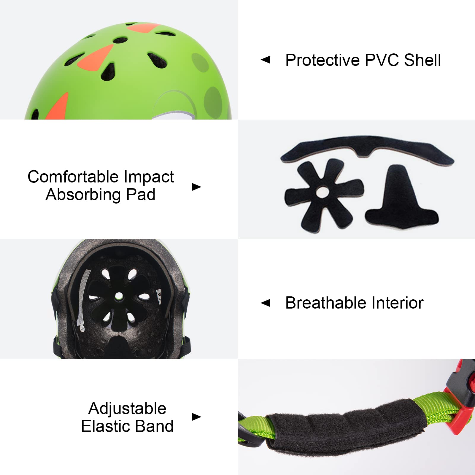 LZDMY Casque Vélo Enfant Ajustable Casque Respirant Protection 2-5 Ans pour Skateboard Cyclisme Roller Casques de Sport pour Filles et Garçons