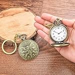 Seven-Square-Premium-Pocket-Watch-Harry-Potter-Gryffindor-Retro-Antique-Key-Chain-Vintage-Bronze-Analog-Pocket-Watch-Stainless-Steel-Metal-Car-Bike-Home-Keychain-With-Key-Ring-Anti-Rust-Gift-For-Men-W