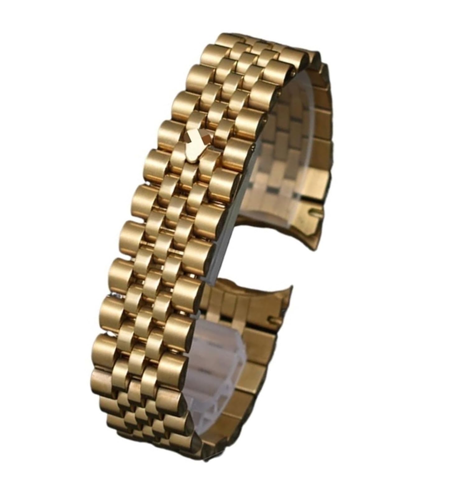 Cinturino for orologio in acciaio inossidabile ad arco solido da 20 mm | For il Giubileo, for il cinturino dell'orologio della serie Luxury, for uomo e donna(20MM GOLD-LOGO)