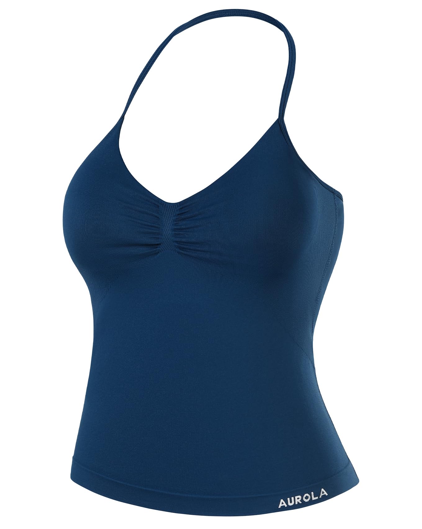 AUROLA Women's Influence Longline Strappy Halter Workout Tank Top