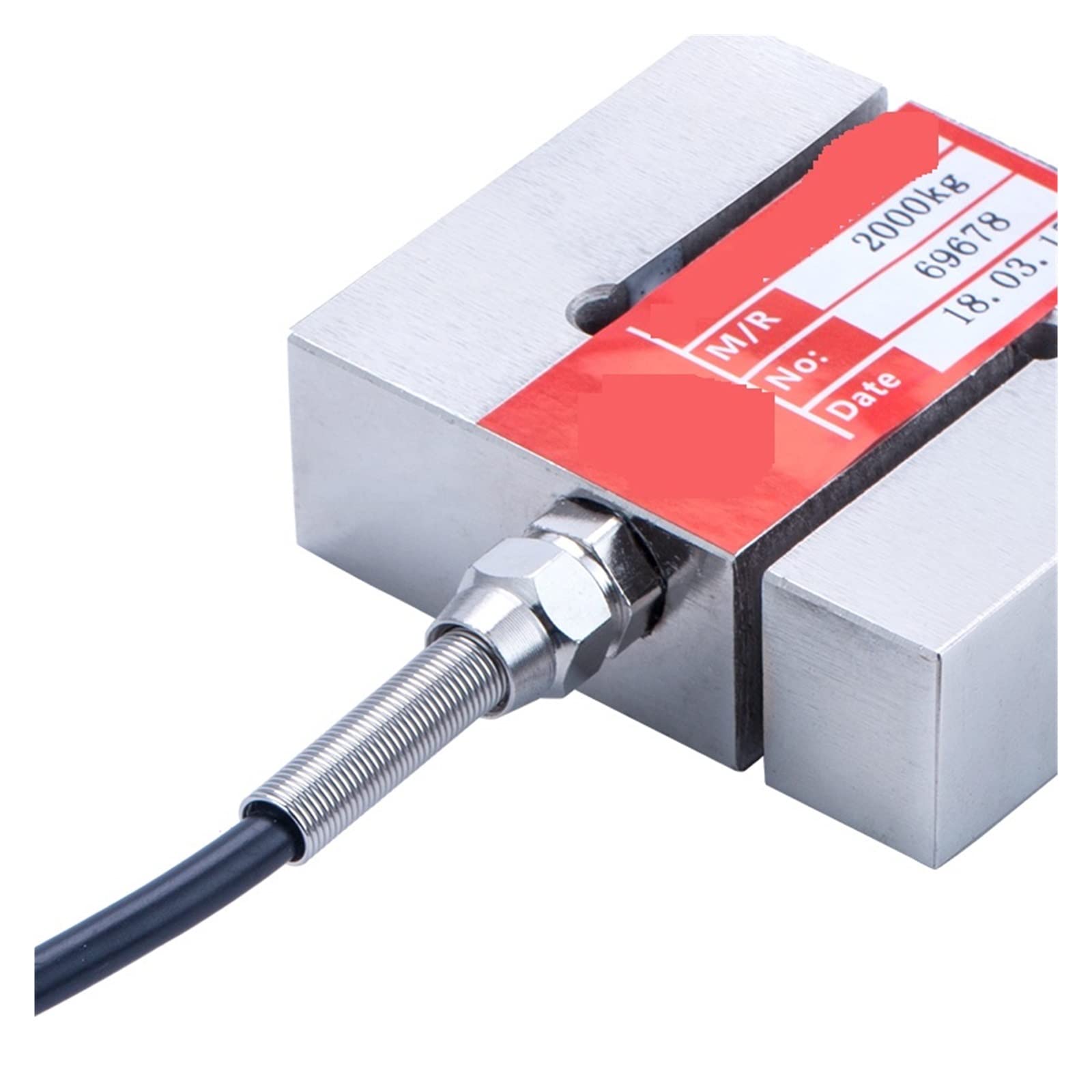 Indicador de Peso Sensores de celda carga tipo S fuerza presión tracción con material acero aleación cable Capacidad total 20-2000KG(20KG)