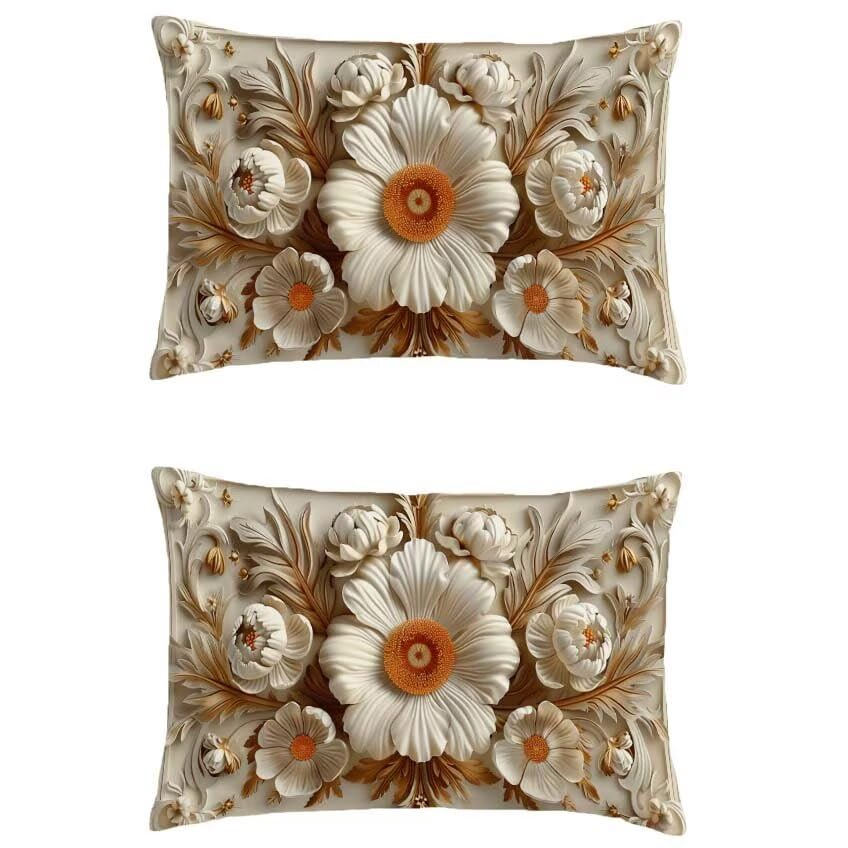 Coussin extérieur imperméable 60x90cm crème housse de décoration