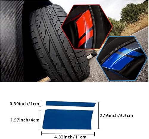 Miniatura 3 de 10 calcomanías reflectantes para llantas de automóvil, calcomanías decorativas para tamaño de 16 a 21 pulgadas, accesorios de decoración de