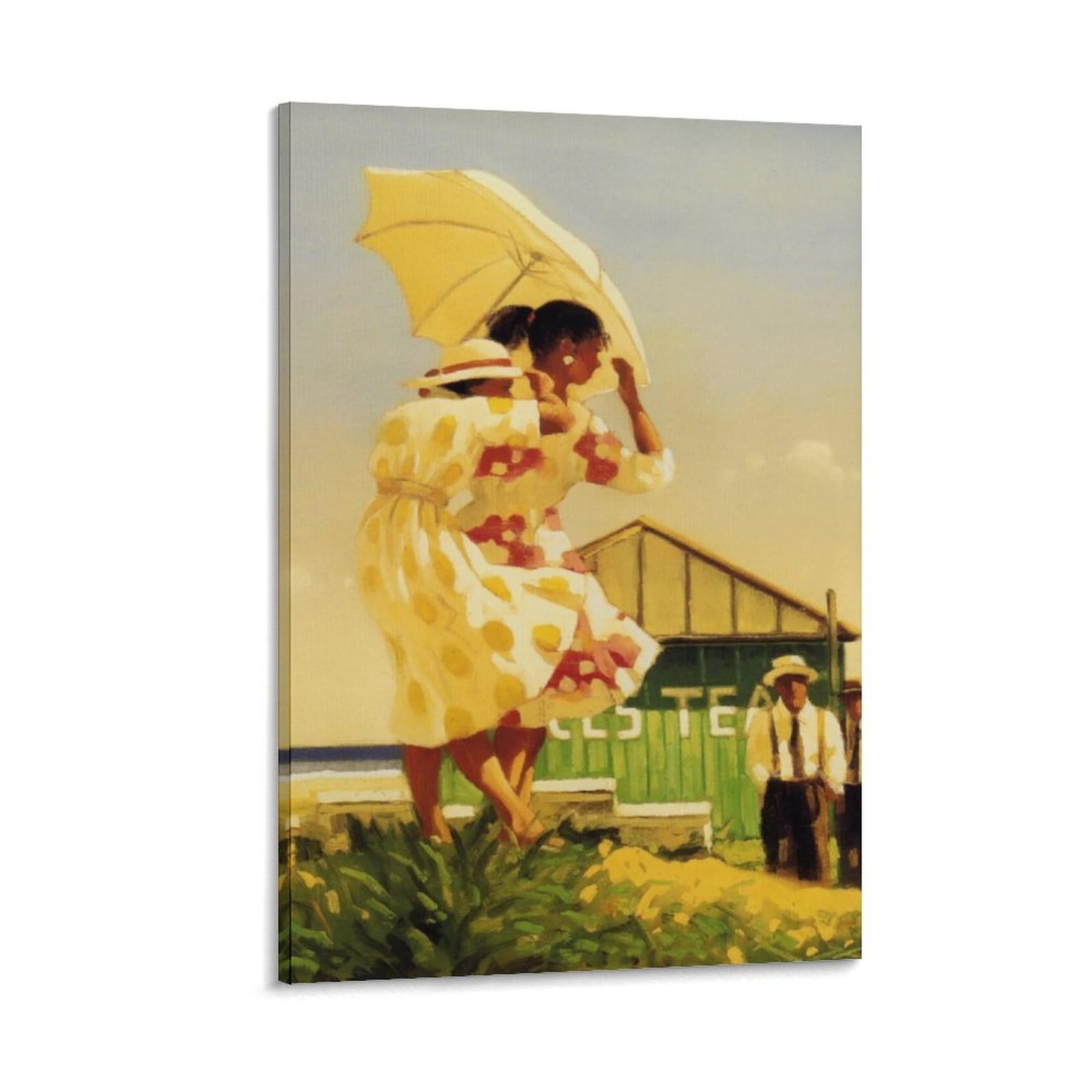 A Very Dangerous Beach by jack_vettriano Wall Art Prints Poster Print Photo Art Painting Canvas Poster Home Modern Decor Posters 08x12inch(20x30cm)