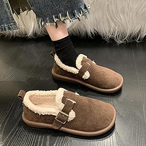 Amazon.co.jp: [Dewlily] フラットボアシューズ レディース 10代 20代