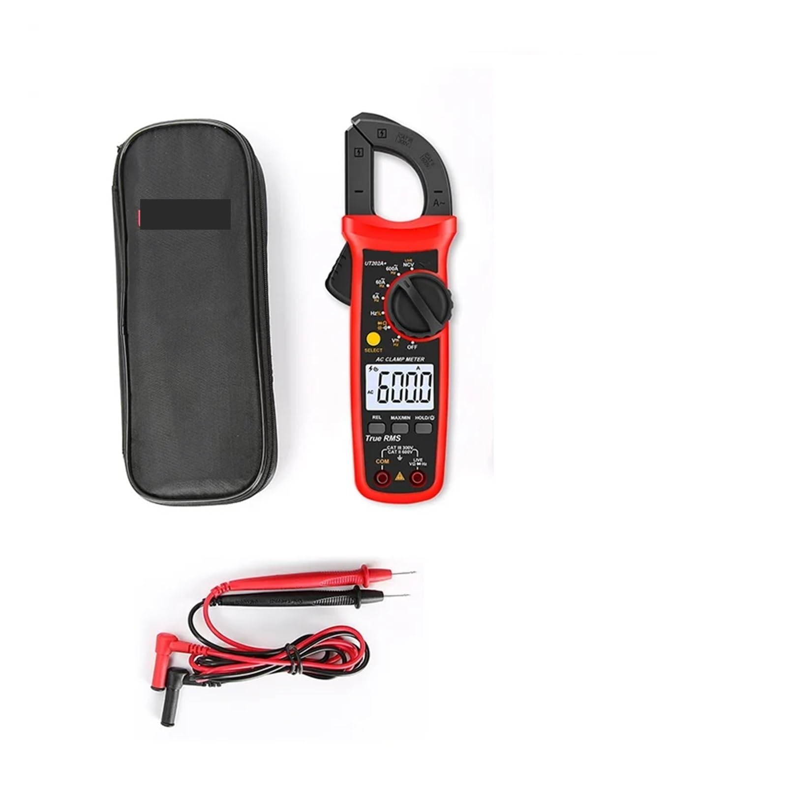 Pinza amperimétrica digital, Pinza Amperimétrica UT202 UT202A UT204 Plus, Voltímetro Digital AC/DC, Amperímetro, Alica, Multímetro Eléctrico Profesional(UT204 PLUS)