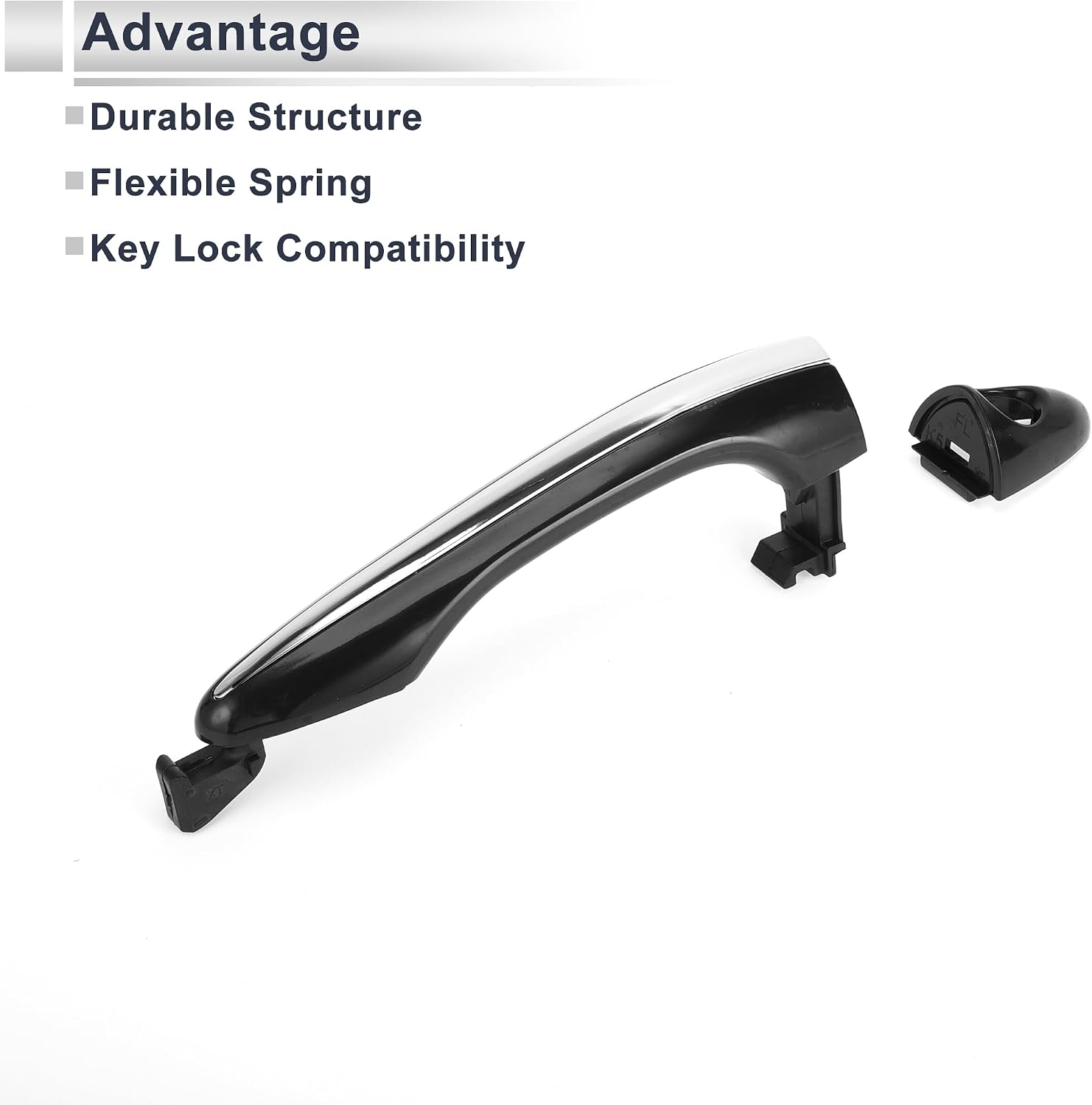 Front Left Car Exterior Door Handles for Kia Optima 2011-2015 Durable Door Handle Replacement No.826512T010 ABS 1 Pcs