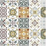 Yabaduu 10 Stück Fliesenaufkleber für Küche Bad Mosaik Design Aufkleber Fliesen Sticker Wandfliesen Mosaikfliesen Dekor Folie Selbstklebend Y041 (Lisboa, 15x15xm)