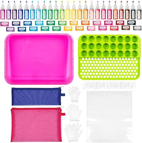 Miniatura 3 de Fashion Angels Kit de teñido anudado y estación de trabajo definitivo para mayores de 8 años, sin ensuciar, fácil de usar y fácil de limpiar, 1 kit