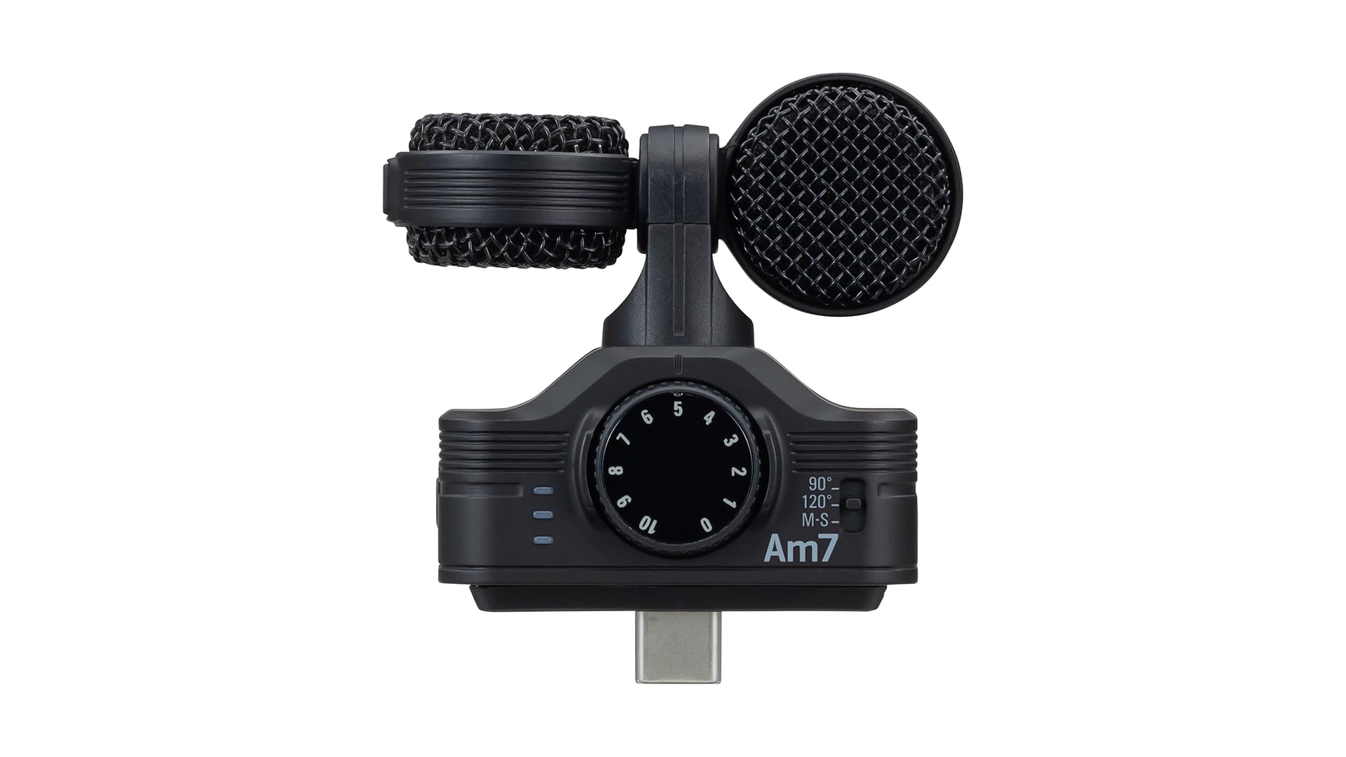 Zoom AM7 MS Stereo Microphone for Android – Optimised stereo sound for mobile videos and audio recordings from Android mobile devices for videos, podcasts and vlogging - Not compatible with iPhone