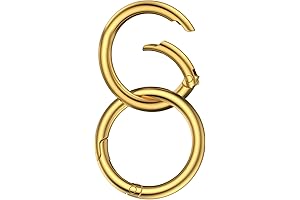 Uniclife Carabiners: Small and Versatile 1-Inch Gold O-Rings