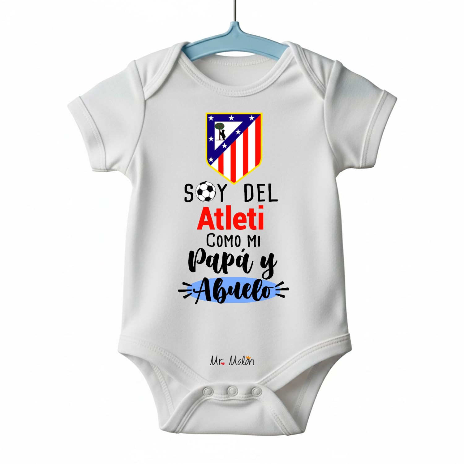 BODY BEBE ATLETIC: SOY DEL ATLETIC COMO MI PAPA Y ABUELO