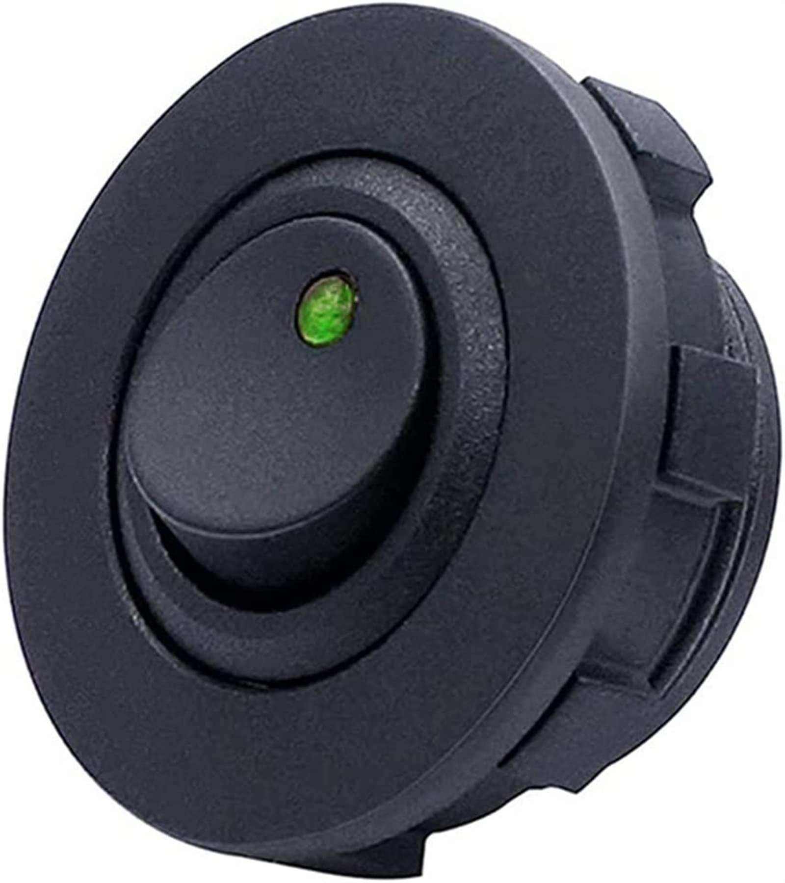 Interrupteur 3 broches 12V 20A de camion bouton d'alimentation LED vert