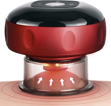 Cupping Machine,Portable Electric Massager | Tool 12 Modes Adjustable Red Light Device for Men Men Muscle Soreness Back Fatigue Women Recovery Women Post-Workout