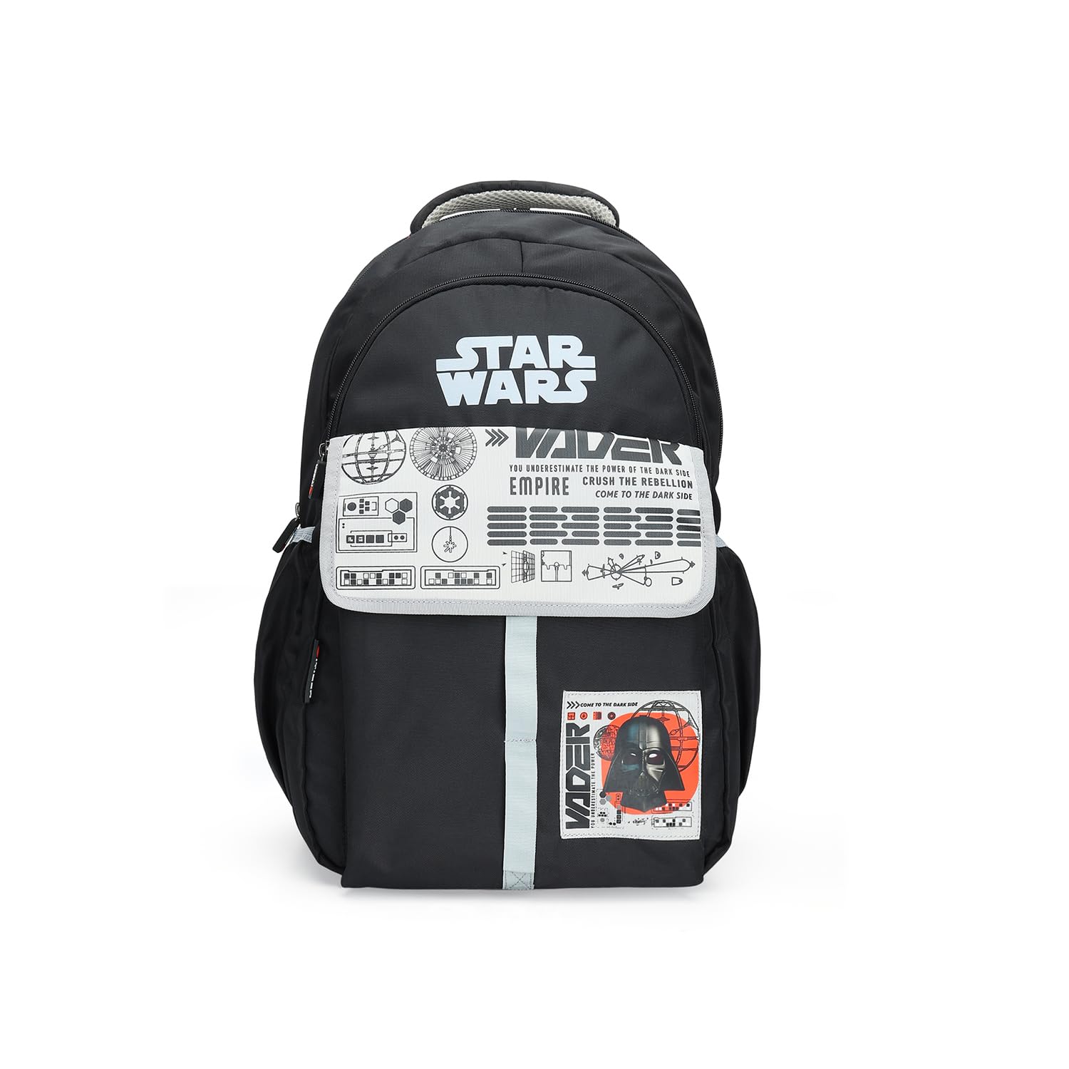 citizen Star Wars 25L Printed Laptop Bag for Boys & Kids, Lightweight Multi-Compartment Travel Bag, Water-Resistant Laptop Bag - (Black)-picture-45