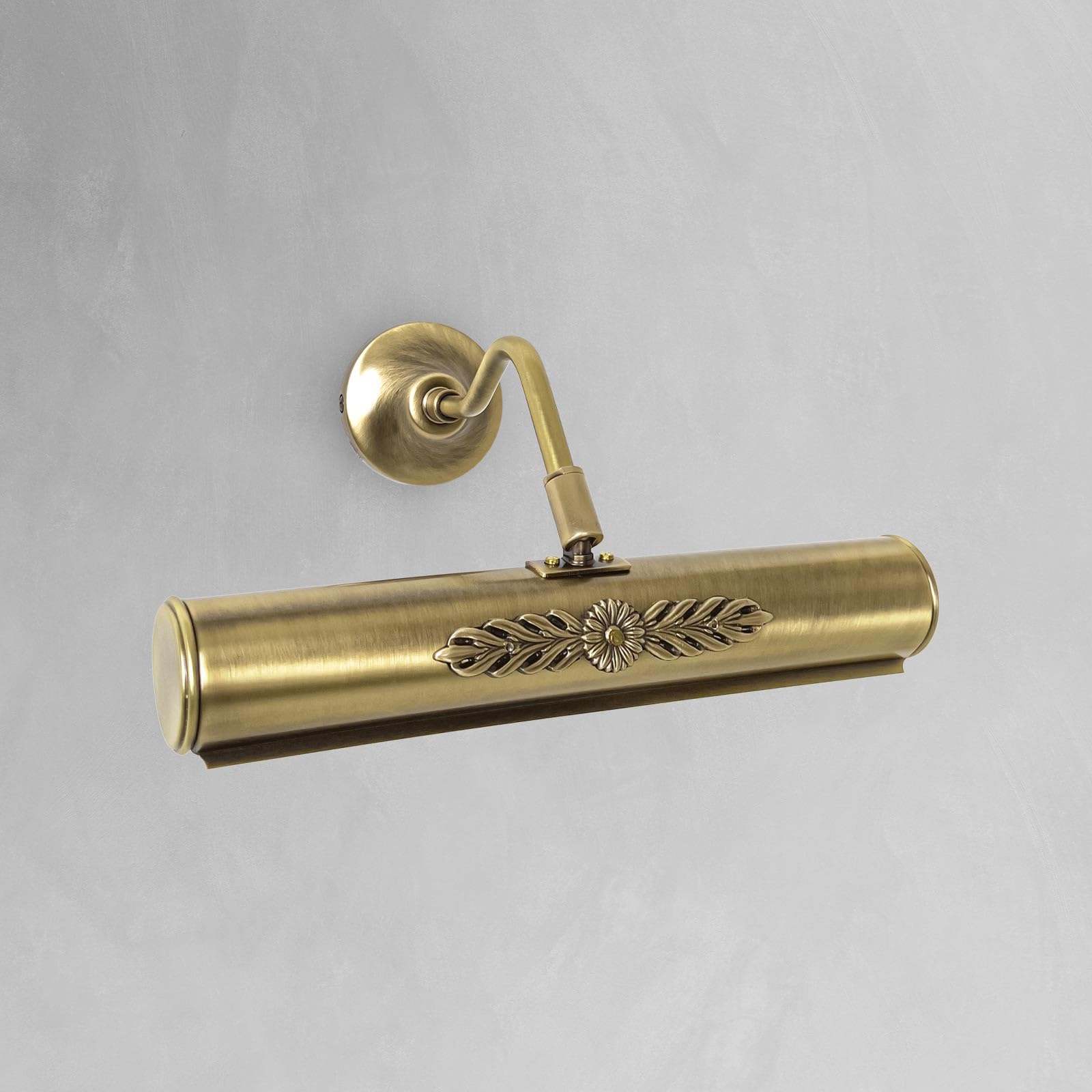 Cuadro de luz de latón W: 30 cm pantalla orientable prima hecho a mano 2x E14 en bronce brillante brillante lámpara de pared cuadro de iluminación sala de estar pasillo