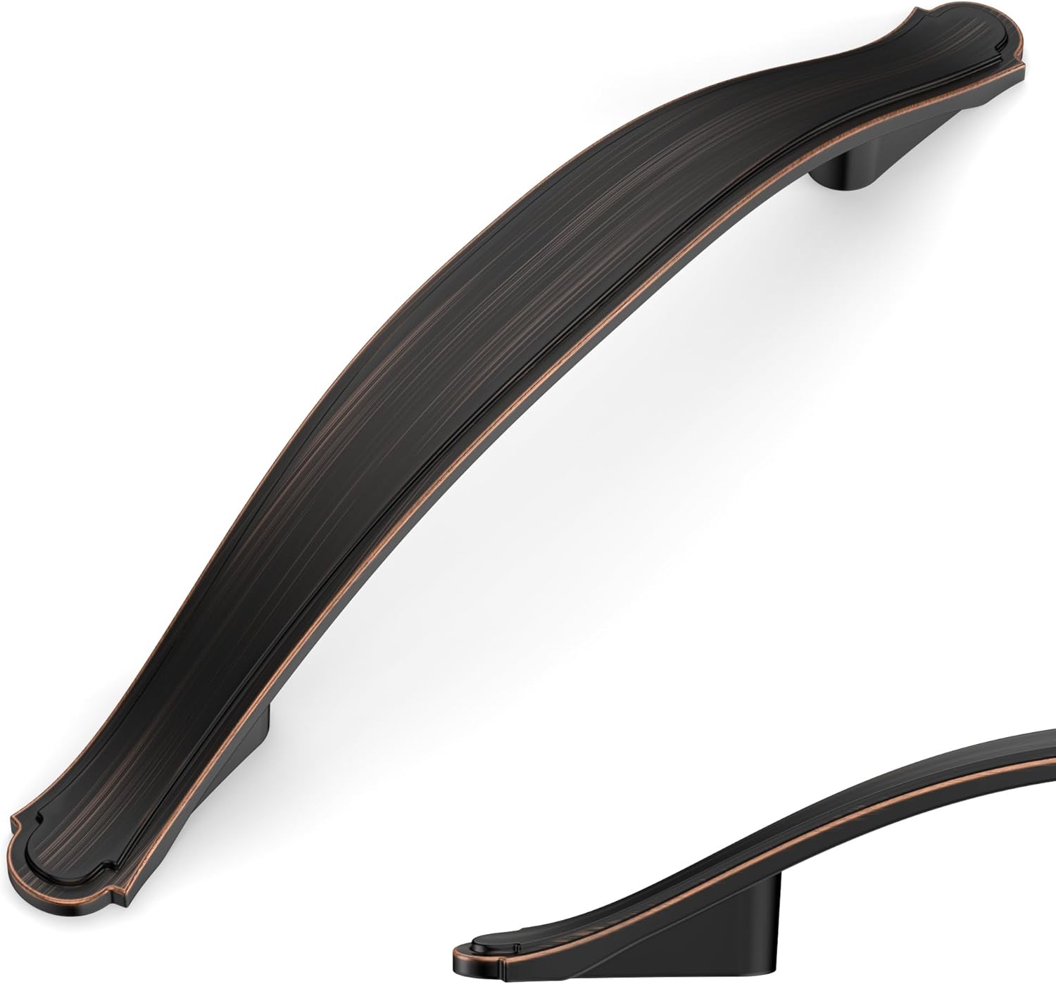 Asidrama 10 Pack 5 Inch(128mm) Brushed Satin Nickel Kitchen Cabinet Handles Cabinet Pulls Kitchen Cabinet Hardware for Cupboard Drawer Pulls