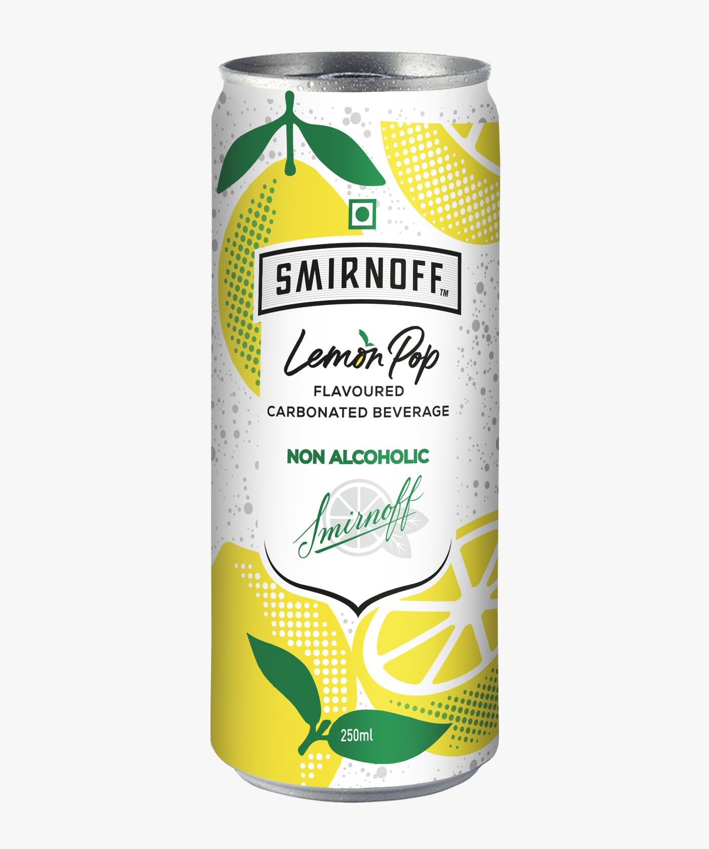 SMIRNOFF Lemon Pop Cocktail & Mocktail Mixer (Pack of 4 X 250 ML) | Sparkling Lemon Flavoured Carbonated Beverage | Non-Alcoholic Citrus Drink | Refreshing Party Mixer-image-40