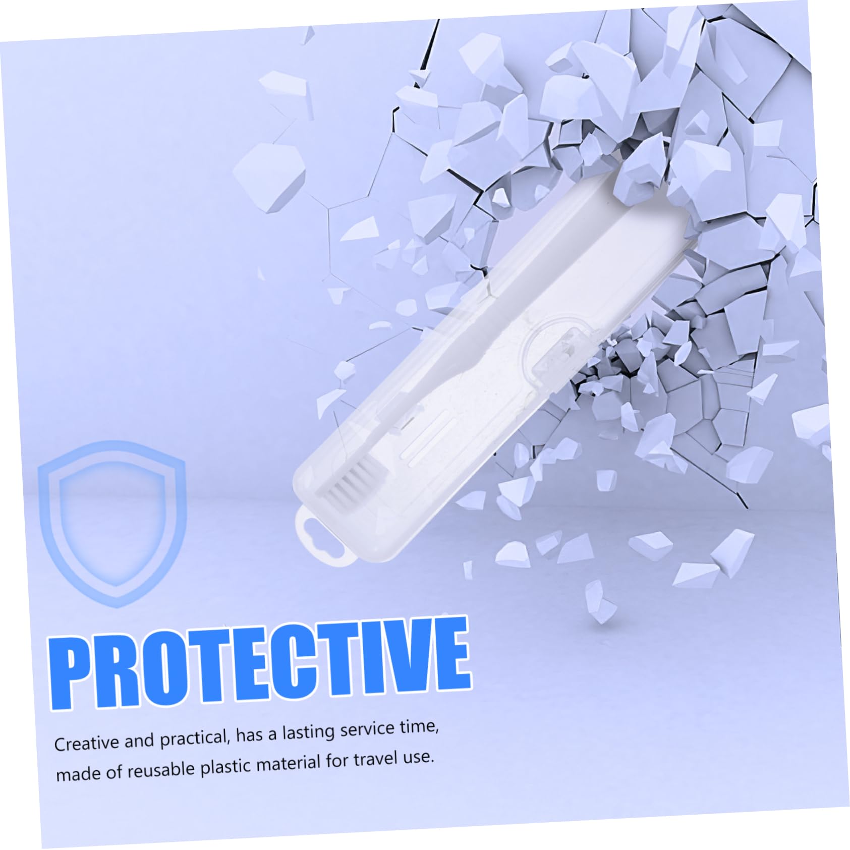 Healeved 20piezas Contenedores De Cepillos De Dientes Para Viaje Estuches Transparentes De Perfectos Para Camping y Viajes Almacenamiento Compacto y Prueba De Caídas