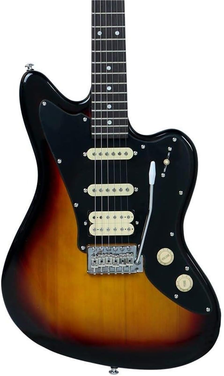 Gitary Elektryczne Pełnowymiarowe Klasyczna Gitara Elektryczna Dla Prawej Ręki Korpus Z Drewna Lipowego Wykończenie W Odcieniu Zachodzącego Słońca