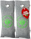 Schuhgeruch entfernen mit Aktivkohle – 2x75g Beutel gegen Schweißfüße, Feuchtigkeit & Fußgeruch – Schuh Deo geruchslos – Schuhtrockner & Geruchsneutralisierer für Arbeitsschuhe & Sneaker