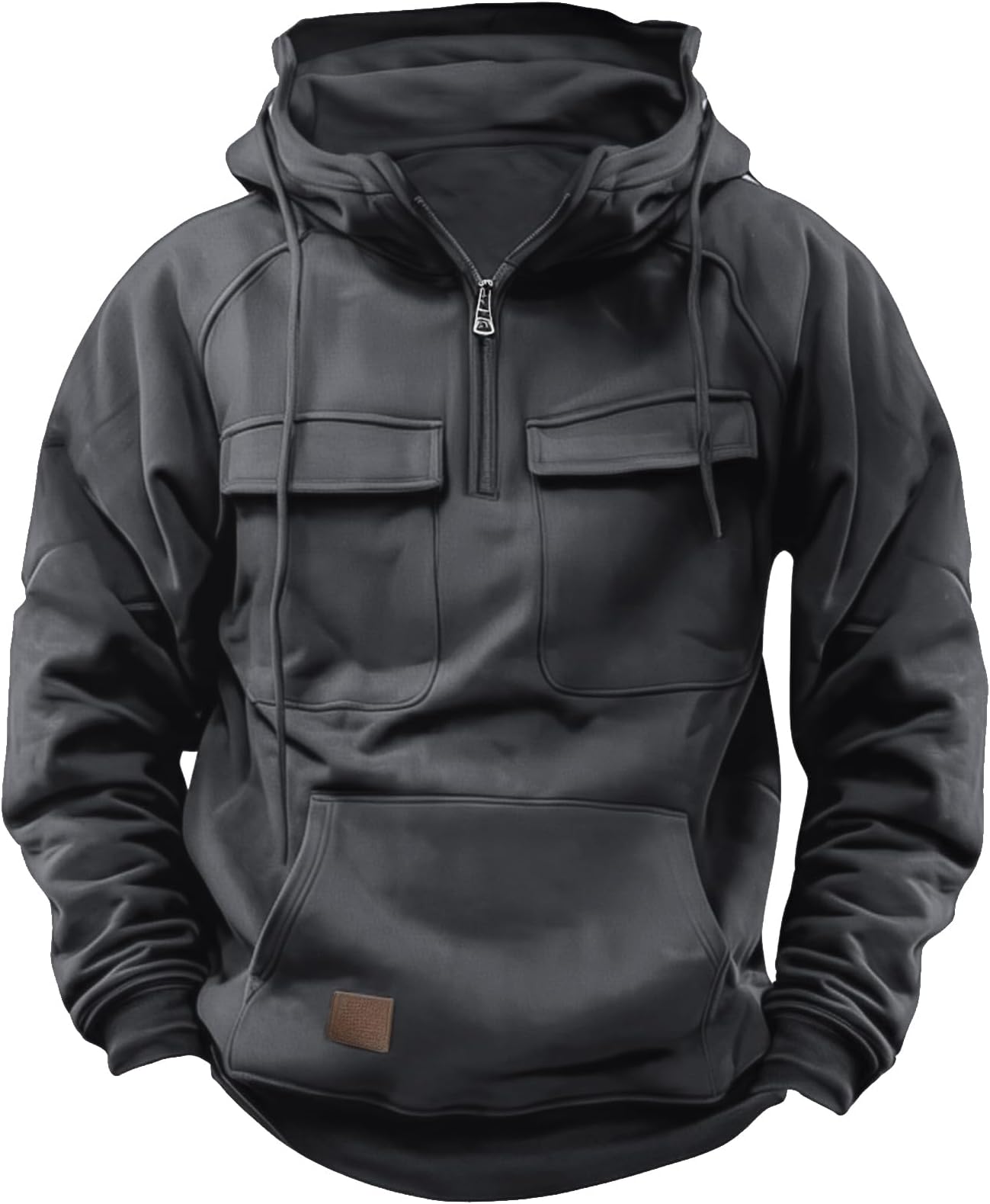 Cargo Hoodies For Men UK Tactical Sweatshirt Zip Up Hoodies Workout Gym Men Fashion Outdoor Work Hoodie Sweatshirts for men