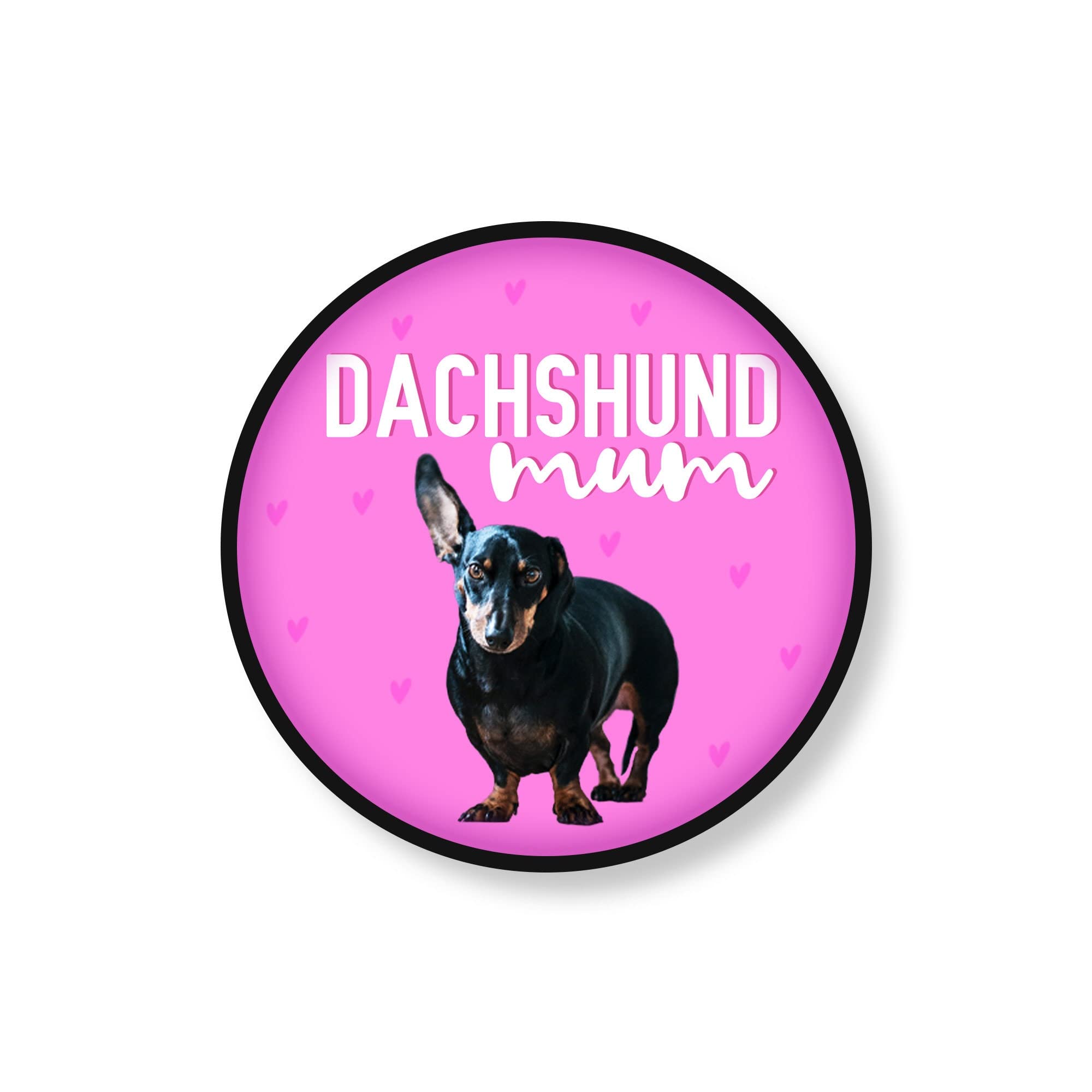 Funny Novelty Phone Grip | Phone Holder Phone Accessories | Dachshund Mum | Sausage Dog Dachshund Funny Quote Birthday Mobile Accessory | PS91