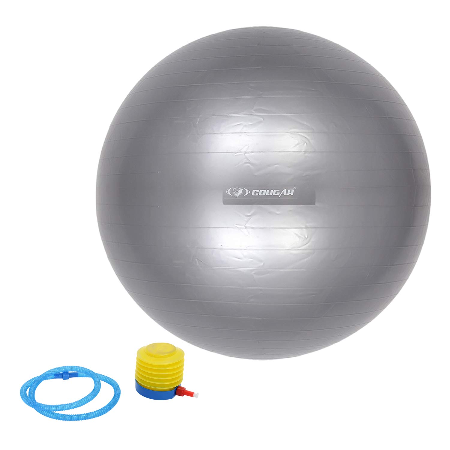 Cougar Anti Burst Gym Ball/ Swiss Birthing Stability Ball for Workout & Fitness/ Yoga Ball with Foot Pump for Men/Women, 85-cm (B07N75QKFD) Amazon Price History, Amazon Price Tracker