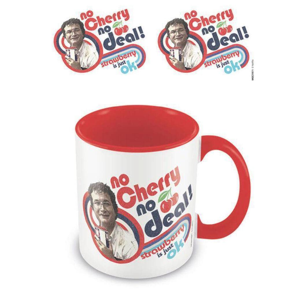 Pyramid International Red Stranger Things Ceramic Mug With No Cherry No Deal Illustration In Presentation Box - Official Merchandise