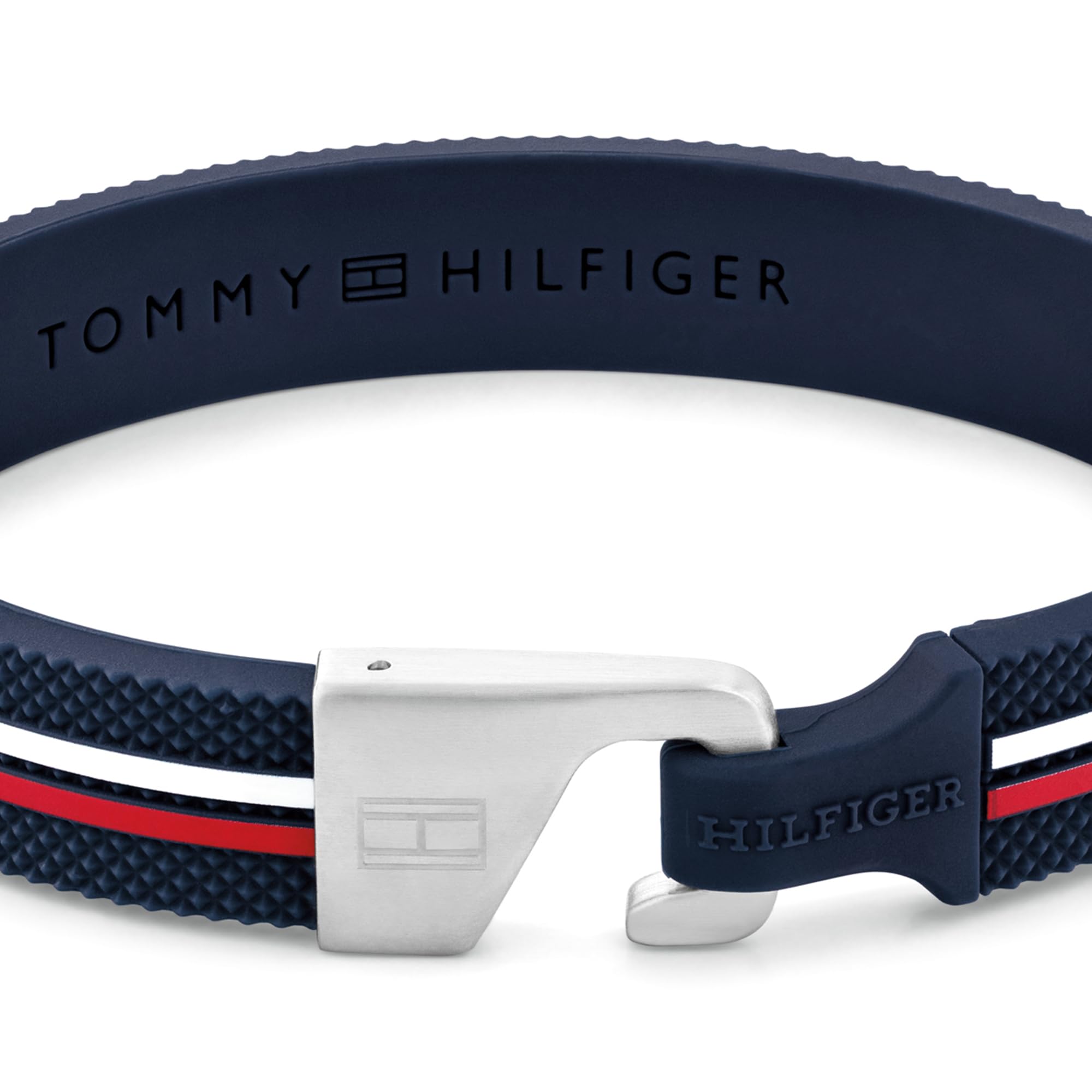 Tommy Hilfiger Biżuteria męska silikonowa bransoletka niebieska - 2790606, Jeden rozmiar, Silikon, Bez kamieni szlachetnych