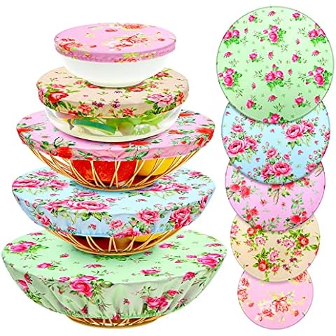 Patelai Reusable Stretch Cloth Bowl Covers Cover