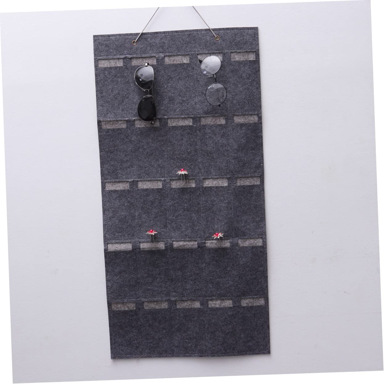 PRETYZOOM 2 Stk Hängetasche Zur Aufbewahrung Von Sonnenbrillen Brillen Organizer Sonnenbrillen-organizer Aus Filz Schmuckbeutel Aus Filz Tasche Zum Aufhängen Von Grey