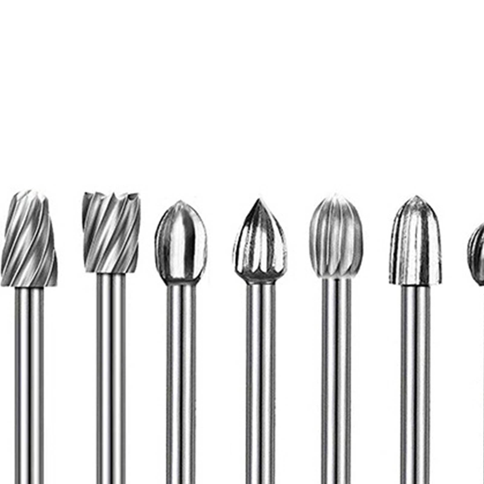 NOVAZEN20 - Piece Rotary File Kit, High - Speed Steel Burr Bits for Grinding, Carving, Wood and Metal Works, Engraving Tools