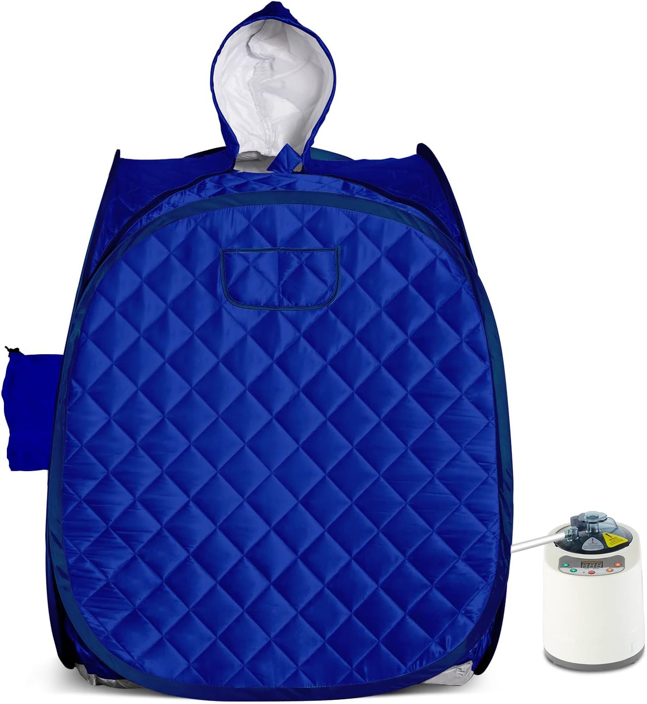 ZONEMEL Portable Steam Sauna, Full Body Home Sauna Spa, 1 Person or 2 Person Share Saunas, 2L Steam Generator with Remote Control (Black, L 33.5”x W 32.3”x H 41.7”)