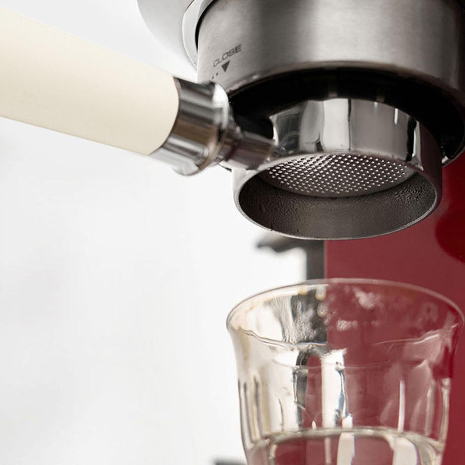 Portafiltro Caffè 51mm Portafiltro Macchina Caffè Portafiltro Filtro Ergonomico Accessorio Estrazione Caffè Adatto a Ristorante, Bianco