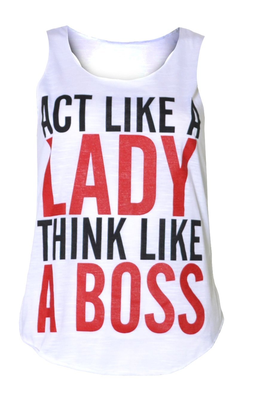 Genluna Women's Act Like A Racerback Vest Top