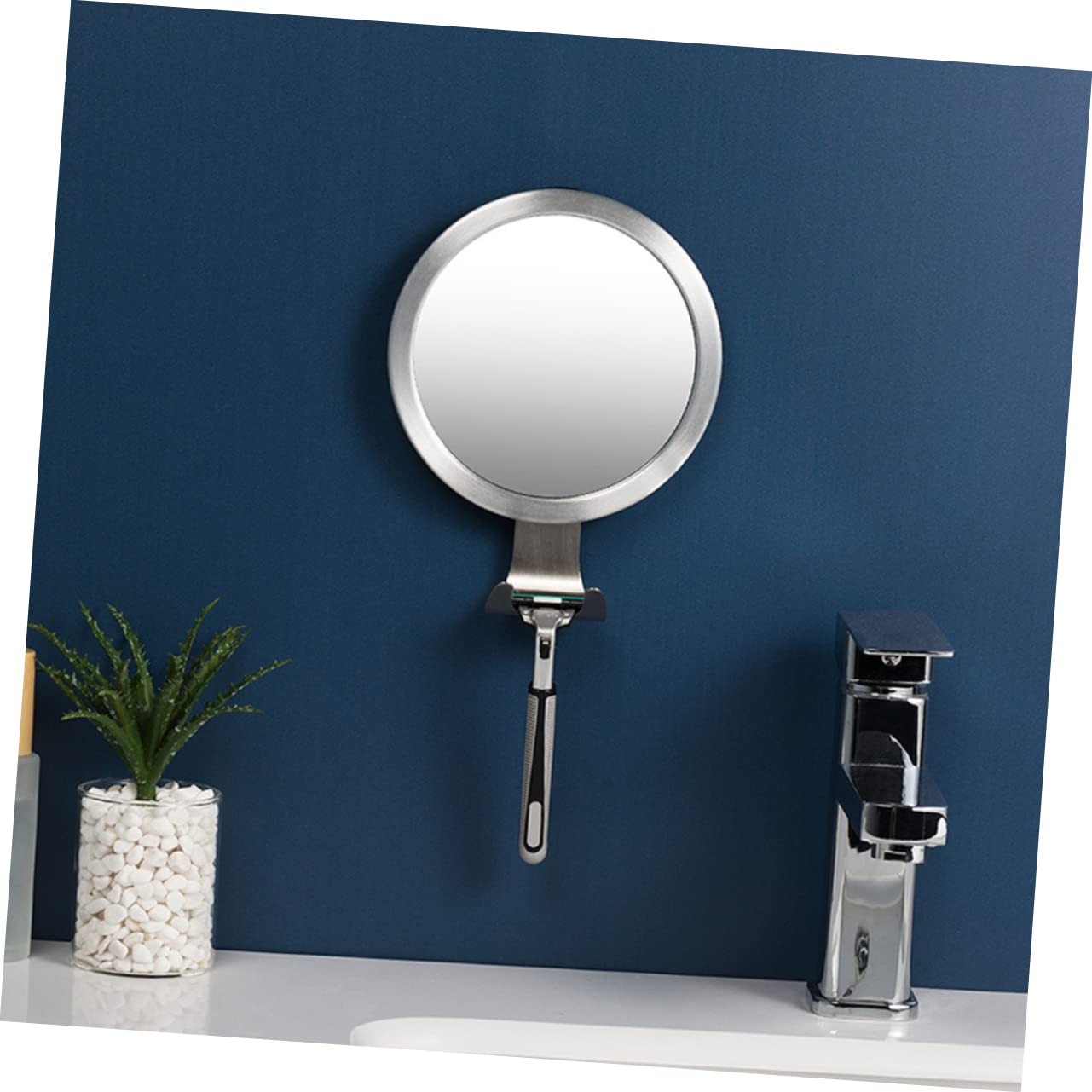Housoutil Beschlagfreier Duschspiegel Für Badezimmer Anti-beschlag-Spiegel Kosmetikspiegel Mit Haken Frei Von Wasserdampf Für Rasur Und Make-up