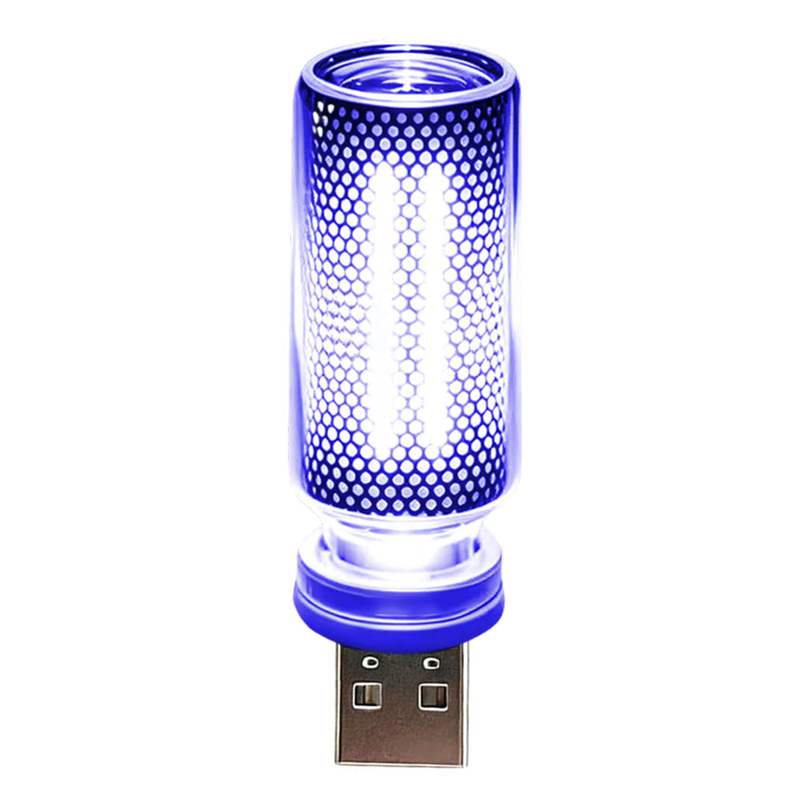 Drtlpmb Blue Bedside Night Lamp, Usb Touch Dimmable Glass Light For Desk Car Corner, Compact Plug-In Accent Decor, Home Table Mood Glow Lamp Compact Table Light Touch Bedside Glow Usb Decor Tiny Shelf Dorm Corner