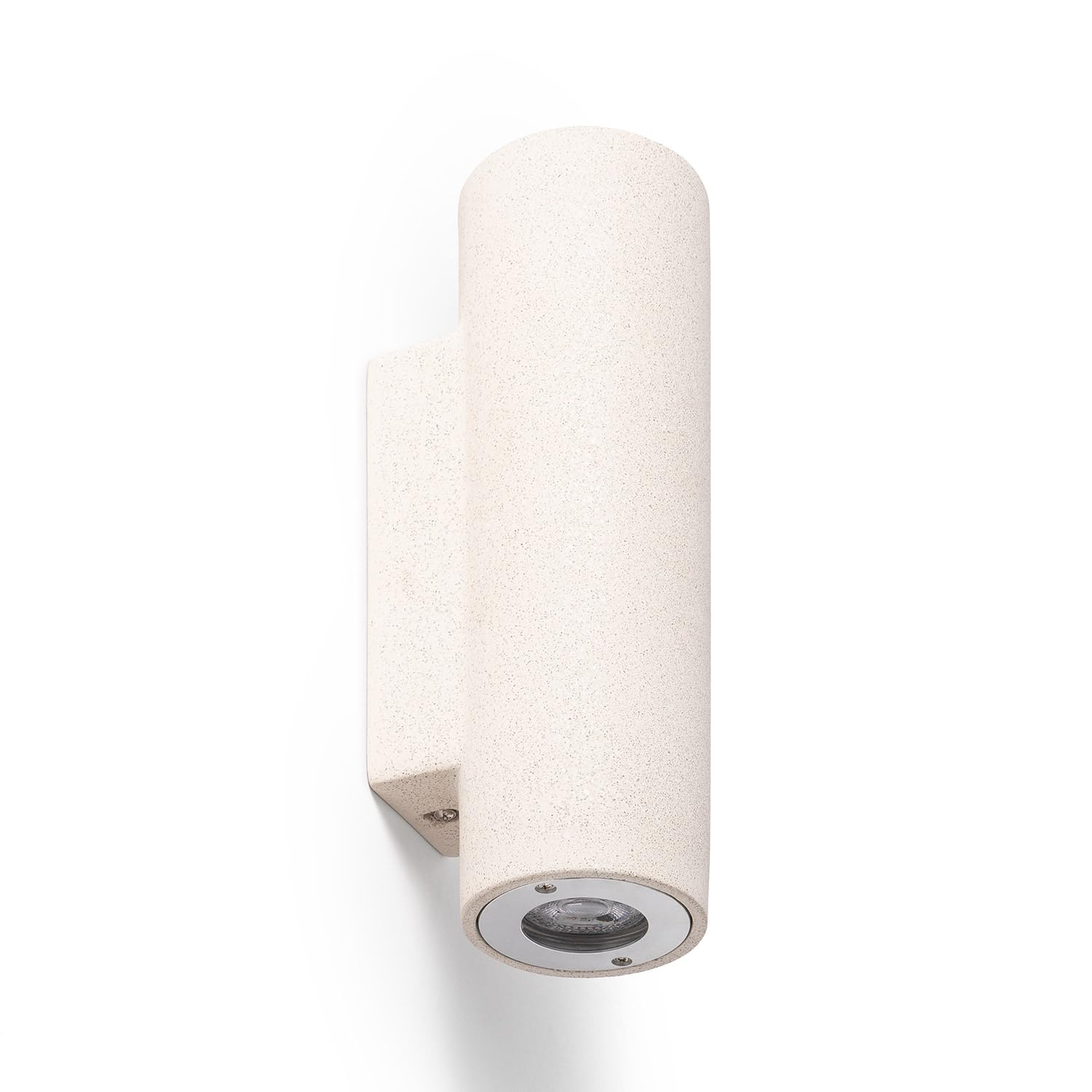 Applique Murale Extérieure Ciment Éclairage en Double Face Banjar Beige