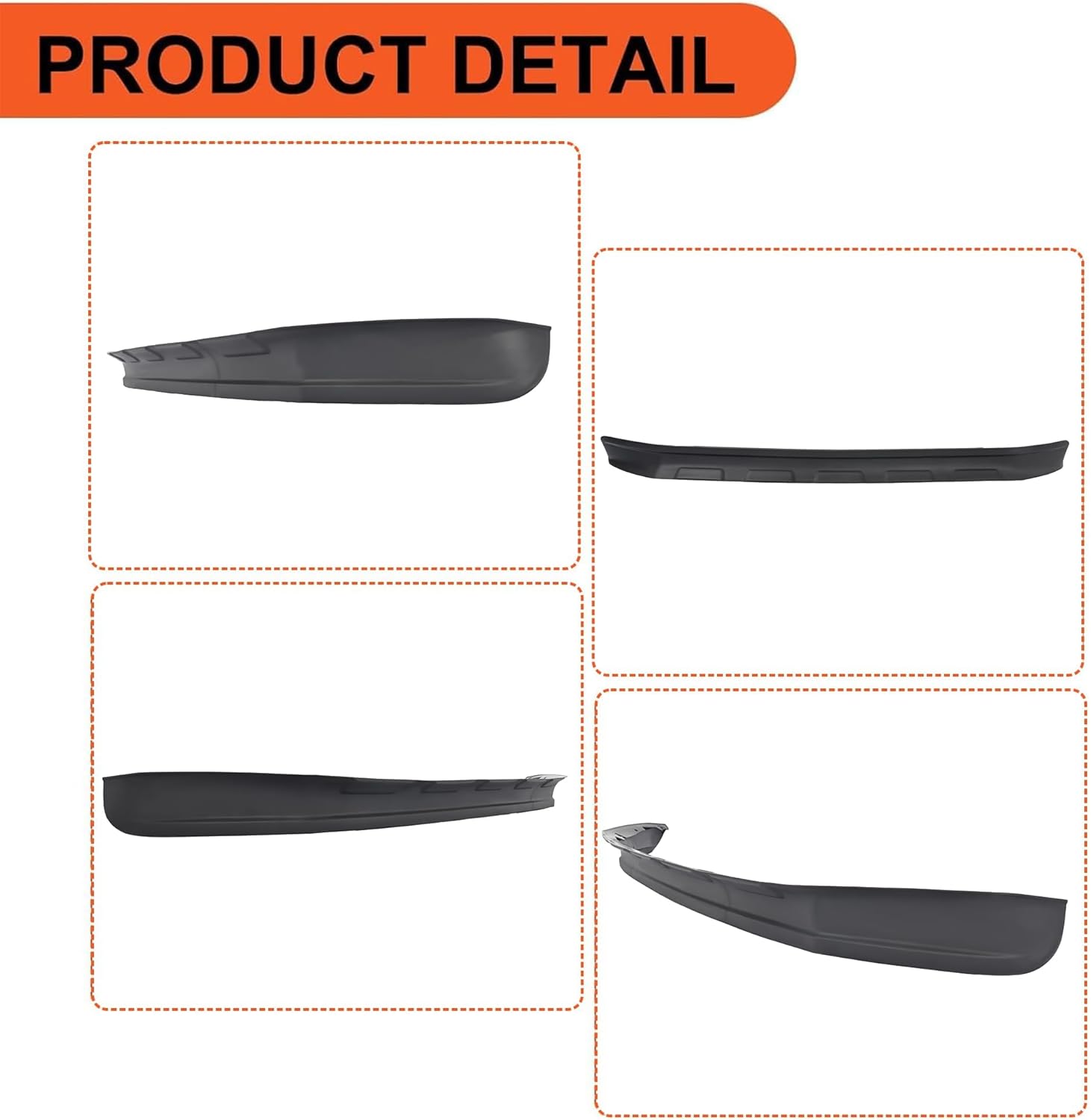 ECOTRIC Front Lower Bumper Valance Deflector Compatible with 2011-2016 Ford F250 F350 Super Duty Air Dam Panel Replacement for BC3Z17626AA FO1095241