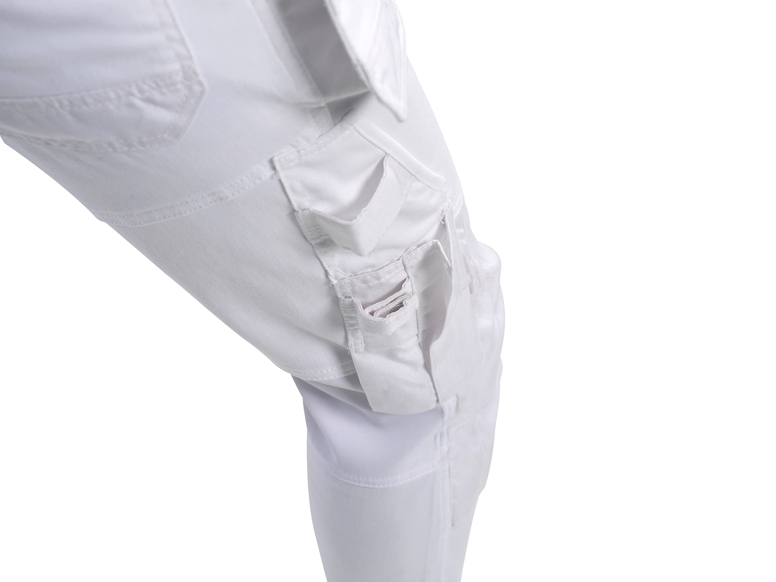 Bitco BTC16W Pantalones de Pintor elásticos Pantalones de Trabajo para Hombres - Bolsillos para Rodilleras repelentes al Agua y al Aceite Reforzados con Cordura®