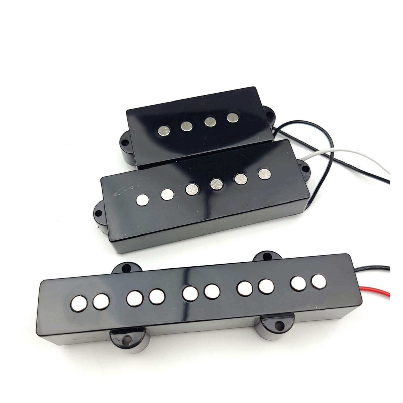 gitary elektrycznej Części Odbiór 5-strunowa Elektryczna Gitara Basowa Pickup Pięć Strun Basowych Przetworniki Humbucker (Color : 1 set)
