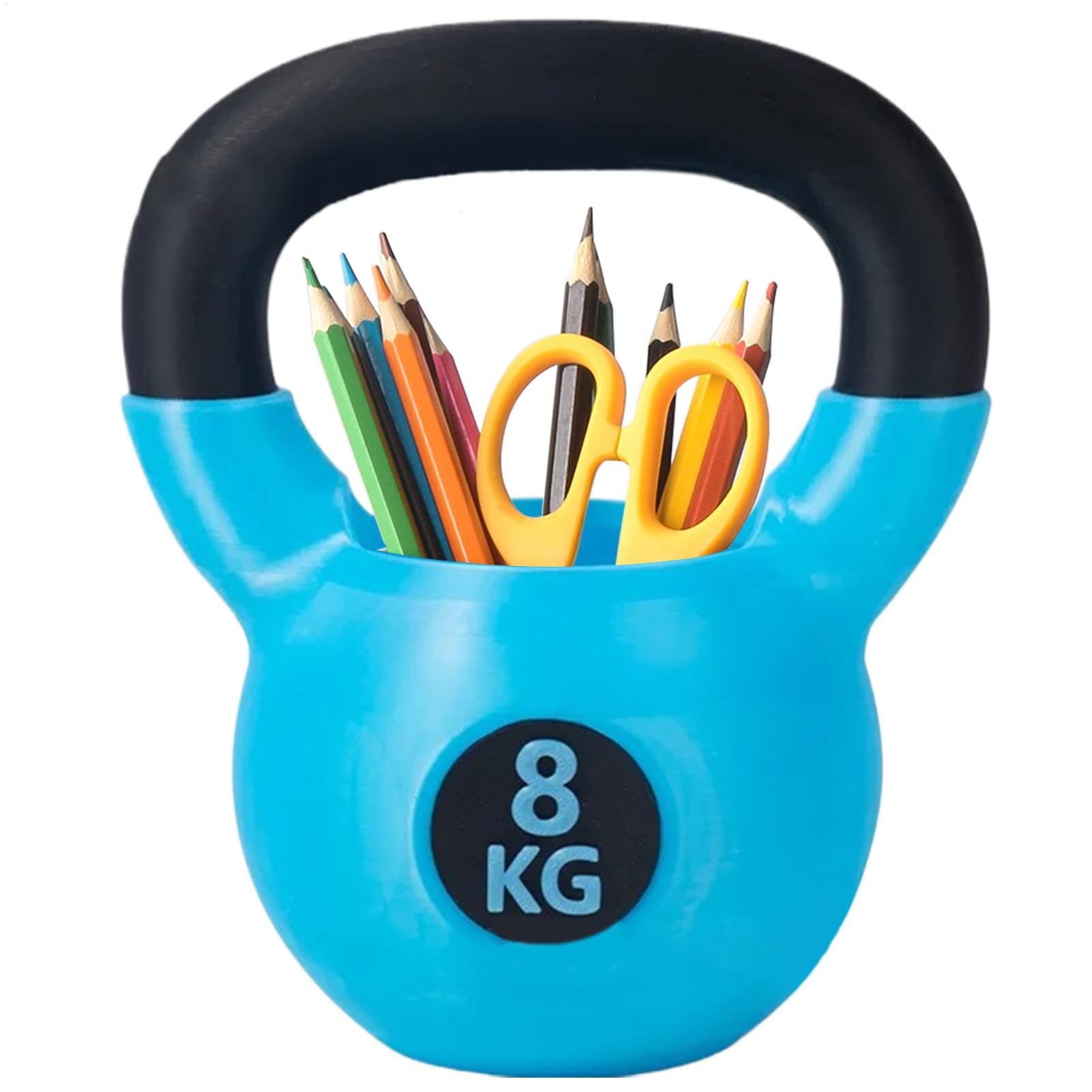 Shaersu Kettlebell Pen Holder, Creative Pen Holder Cups for Desktop Organizer, Funny Desktop Organizer for Fitness lovers, Home School Supplies, Desk Accessories