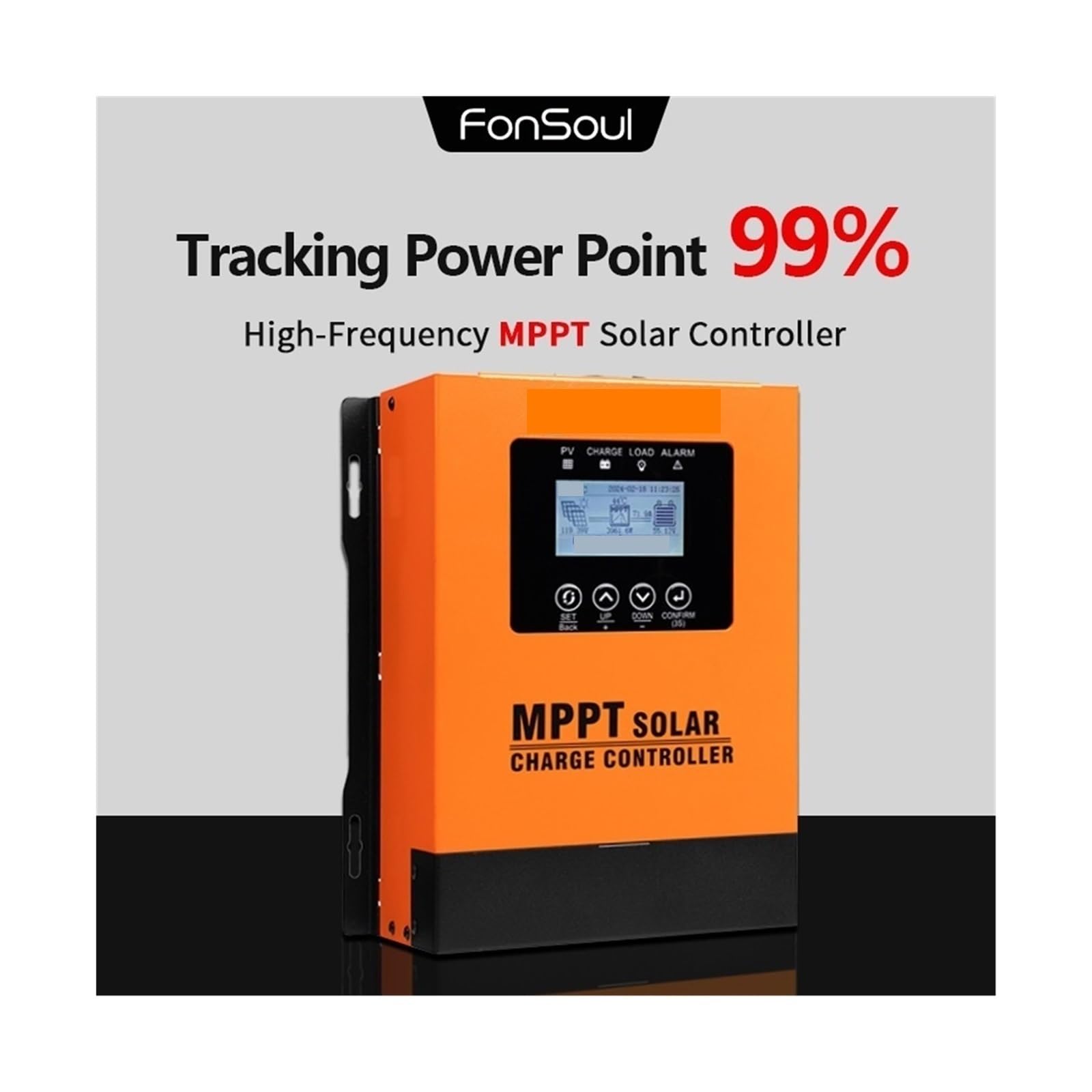controlador de carga solar, Controlador De Carga Solar MPPT 30A 60A 120A Entrada 12V A 230V Automático For Regulador Batería Panel Con Pantalla LCD Wifi(60A)