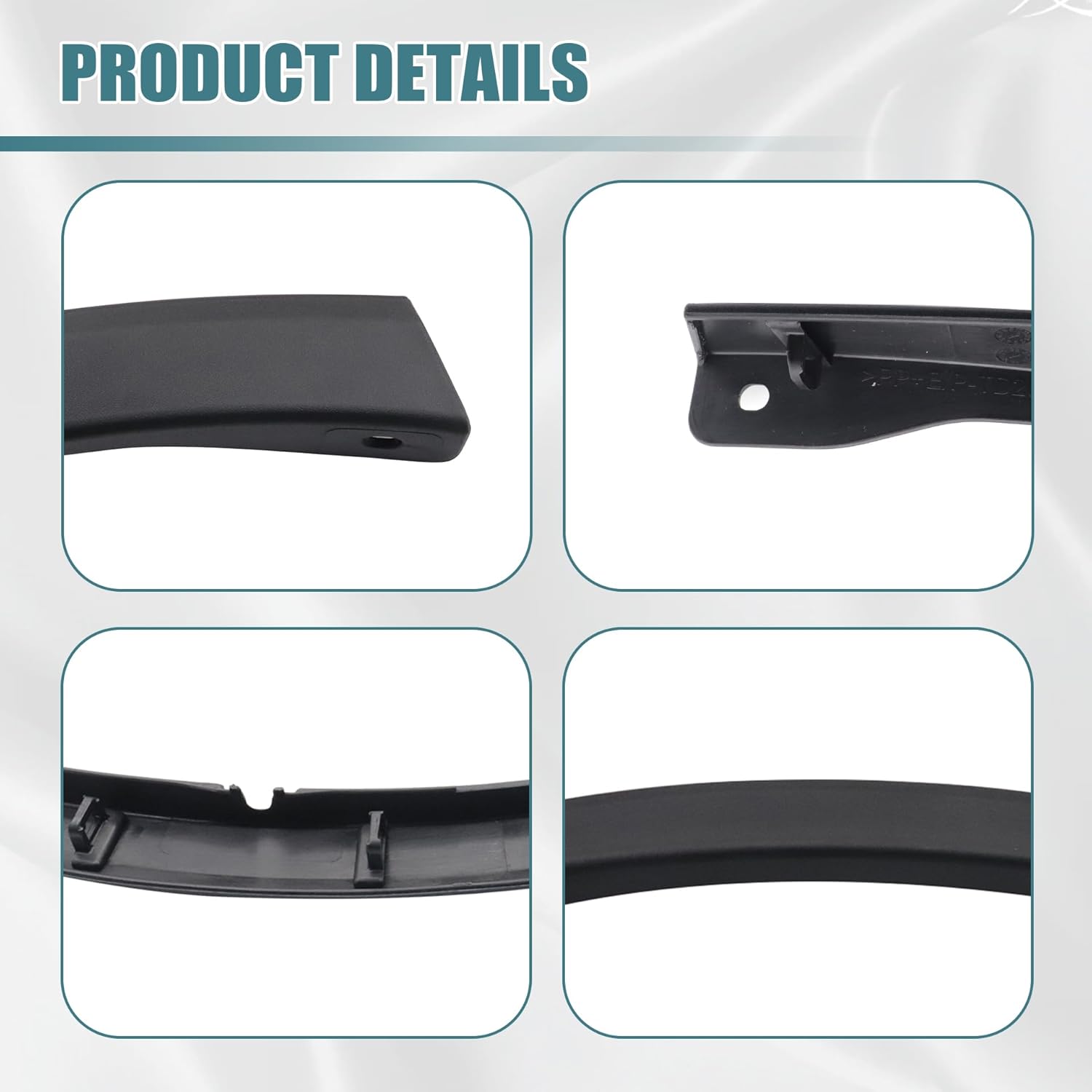 GXARTS 2Pcs Front Bumper End Caps 521130R050 521120R050 Compatible With Toyota RAV4 2016 2017 2018 TO1290108 TO1291108 Bumper Right and Left Wheel Arch Trim Wheel Opening Molding