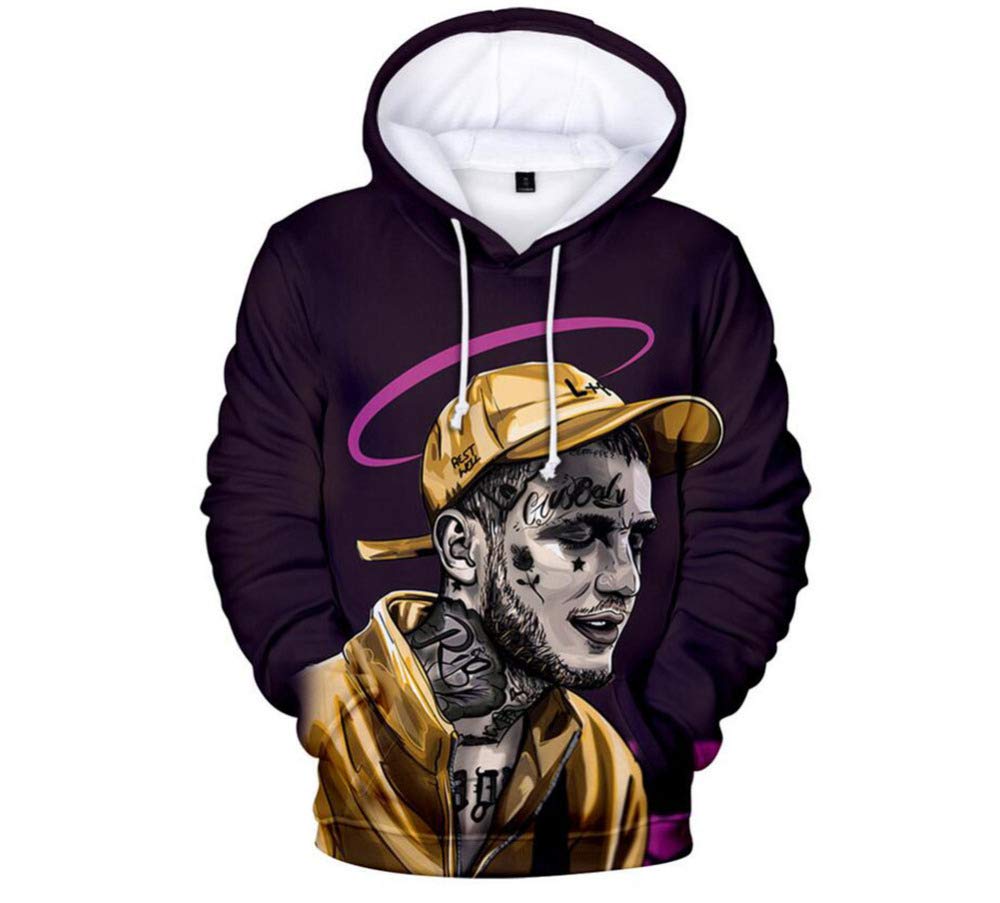 WTZFHF Hoodie, Fashion Lil Peep Hoodie 3D Digital Print Pullover Long Sleeve Sports Sweater Pullover Cosplay Hooded Sweater For Men And Women