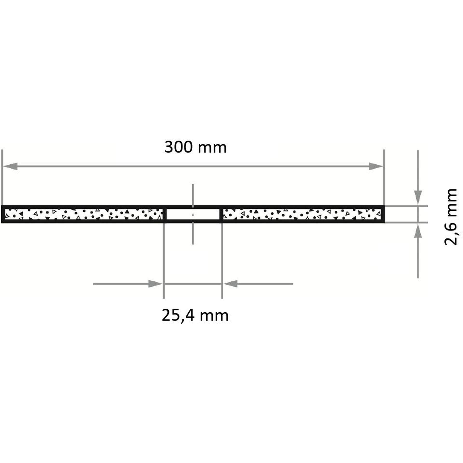LUKAS - Disco da taglio T41 per acciaio 300 x 2,6 mm, dritto, per dispositivo di separazione
