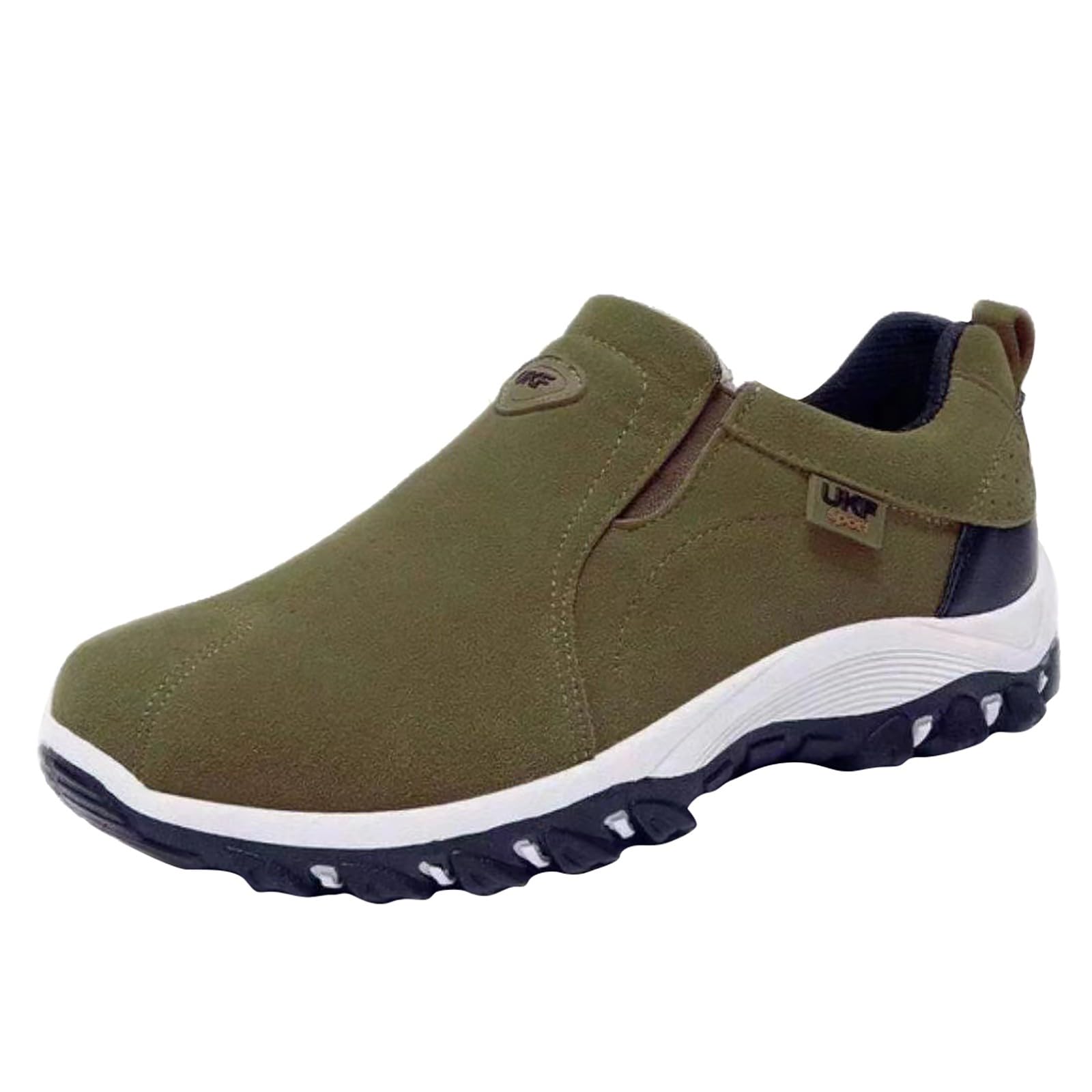 Chaussures de randonnée homme vertes taille 43 pour marche décontractée - 4